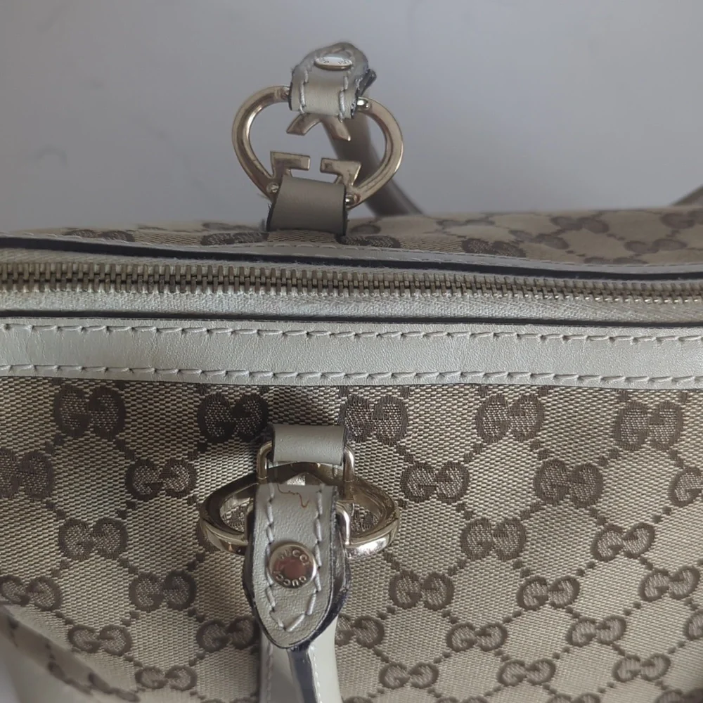 NOT FOR SALE SOLD Gucci Canvas Tote Vintage - Picture 10 of 15